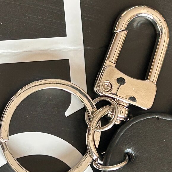 COPY - New. Snap Bag Charm. Leather. BLACK & SILVER HEART KeyChain. - Picture 13 of 16